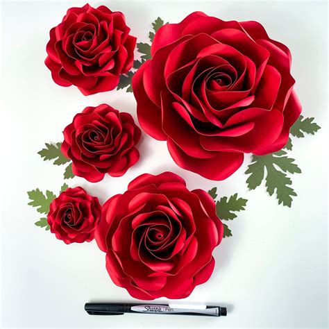 cricut rose template