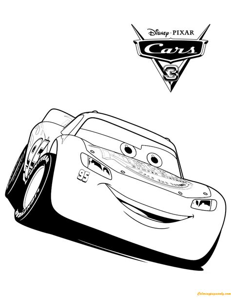 cars  flash mcqueen race coloring page  coloring pages