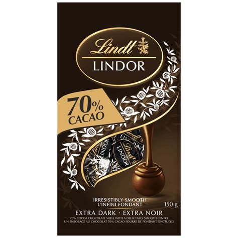 lindt lindor  cacao dark chocolate truffles bag