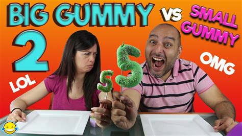 big gummy vs small gummy 2 gominola gigante vs gominola pequeña 2 youtube