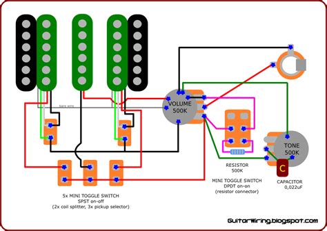 guitar wiring diagrams dimarzio