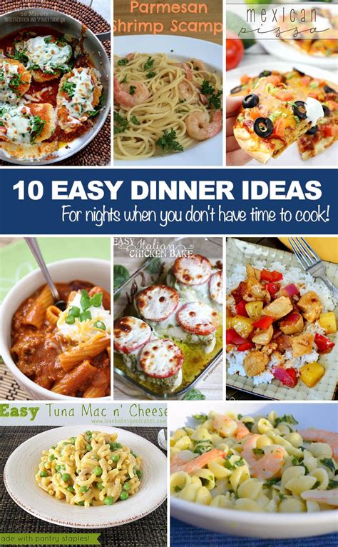 easy dinner ideas  nights   dont  time  cook nepa mom