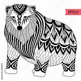 Eco Bag Polar Zentangle Drawn Bear Coloring Tattoo Shirt Hand Book Logo Style Comp Contents Similar Search sketch template