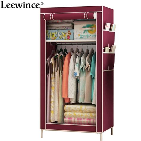 leewince wardrobes linen closet fabric folding closet cloth cabinet