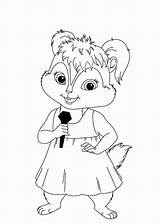 Coloring Pages Eleanor Chipette Chipmunk Brittany Alvin Chipmunks Color Kids Chipettes Clipart Printable Print Miller Popular Und Die Character Coloringhome sketch template