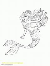 Tale Mermaids Merliah Dolphin Ariel Coloringhome sketch template