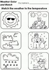 Weather Worksheets Coloring Pages Activity Worksheet Kindergarten Temperature Preschool Clipart Toddler Seasons Esl Draw Kids Rocks Library Studying Match Pdf sketch template