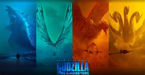 gorgeous godzilla king of the monsters posters celebrate chinese new year dread central