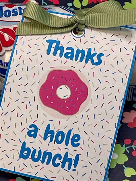 printable donut teacher appreciation tags perfect  etsy