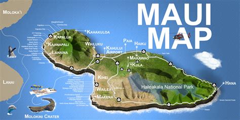 maui map of island