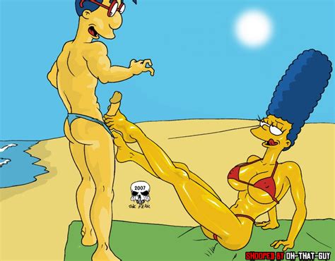 Rule 34 Female Footjob Human Male Marge Simpson Milhouse Van Houten