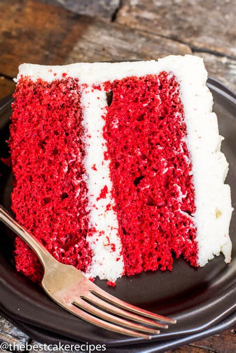 red velvet cake recipe {layered cake with cooked flour frosting}