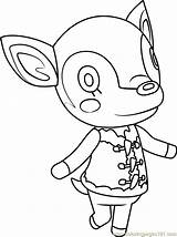 Animal Crossing Coloring Fauna Pages Kids Coloringpages101 Printable sketch template