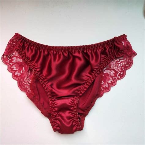 New Arrival 2pcs 100 Silk Womens Sexy Lace Panties Seamless Satin