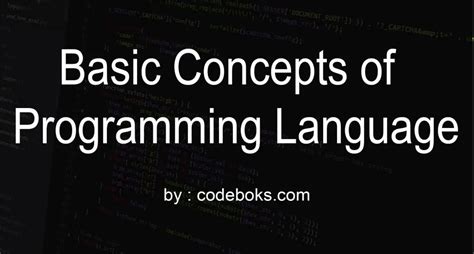 basic concepts  programming languages  programming examples