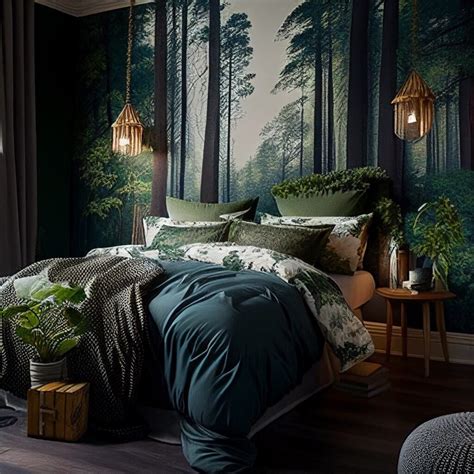 forest themed bedroom ideas  creating  relaxing oasis hausvibe