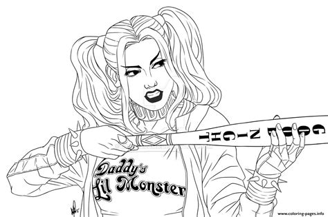 image result  harley quinn coloring pages harley quinn drawing