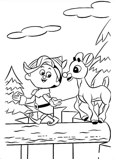 rudolph  coloring page  printable coloring pages  kids