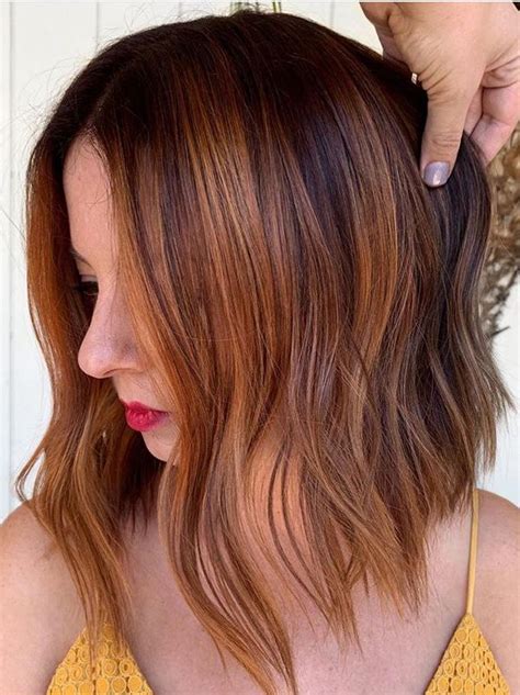 hot copper balayage hair color ideas for ladies in 2020 fashionsfield