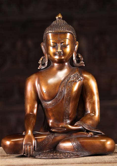 sold brass meditating buddha sculpture  bsz hindu gods