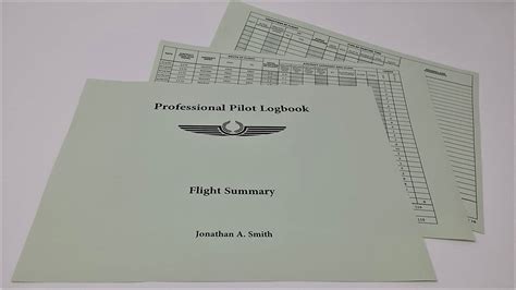 prosoft commercial pilot logbook paper  sheet pack aviator green