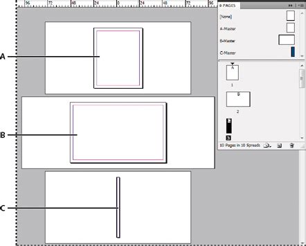 multiple page sizes   document page design layout design web