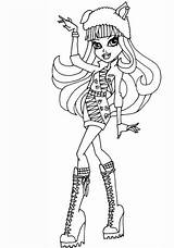 Coloring Howleen Pages 13 Wishes Monster High Wolf Drawing Lineart Categories sketch template