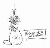 Pages Coloring Stamps Cats Christmas Digital Printable Printables Digi Stamp Woolcott Suzanne Colouring Presents Templates Colors Drawing Little sketch template