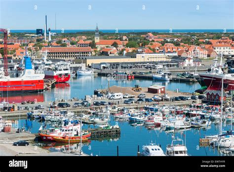 hafen marina und stadt anzeigen hafen von skagen skagen region nord juetland daenemark