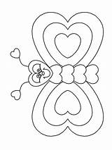 Coloring Pages Valentines Valentine Simple Coloringpagebook Butterfly Kids Craft Crafts sketch template