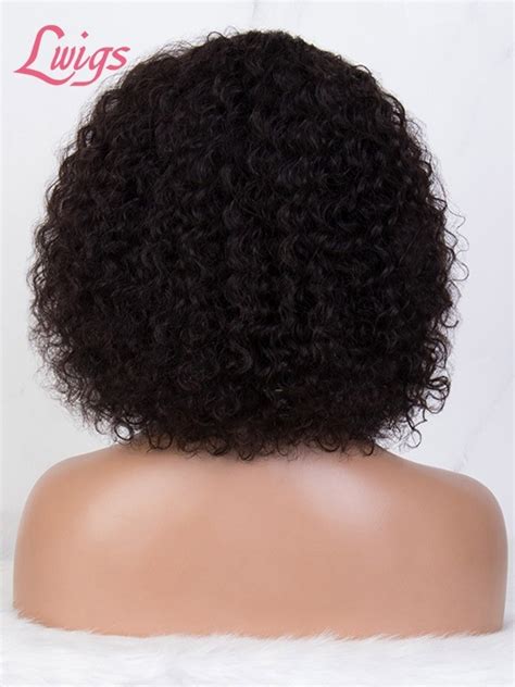 new arrvial brazilian virgin human hair short curly wig