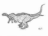 Edmontosaurus Robin Rex Comparison sketch template