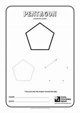 Shapes Geometric Pentagon Coloring Pages Cool Heptagon Kids Hexagon Octagon Nonagon sketch template