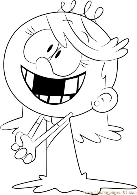 lana loud house coloring page