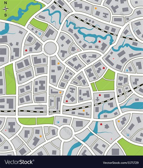 city map royalty  vector image vectorstock