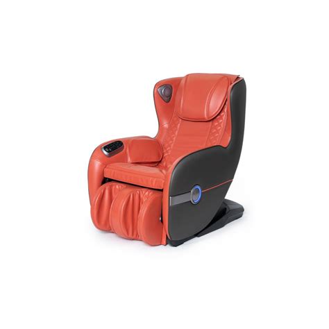 Iq Skyline Crown Red Faux Leather Reclining Compact Massage Chair