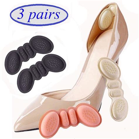 fonsbleaudy heel cushion snugs inserts shoe pads  loose shoes  big inserts grips liners