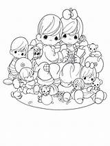 Precious Moments Coloring Pages Christmas Awesome Printable Getcolorings Color Baby Mom Print sketch template