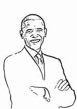 Barack Obama Dibujo Presidente Grandes sketch template