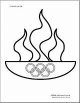 Olympic Coloring Torch Flame Olympics Pages Para Sports Summer Theme Printable Juegos Crafts Kids Colorear Flag Abcteach Idea Teacher Games sketch template