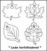 Herfstbladeren Leuke sketch template