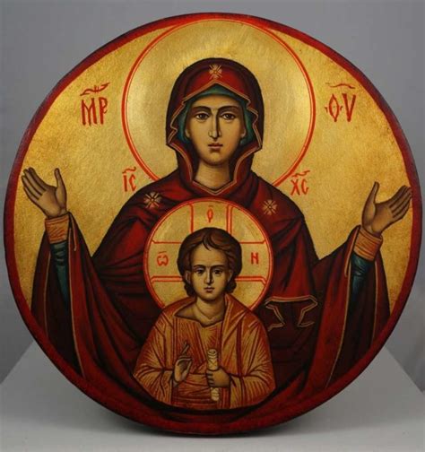 Virgin Mary Oranta Orthodox Icon Blessedmart