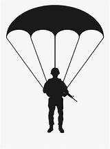 Paratrooper Silhouette Big Clipartkey sketch template