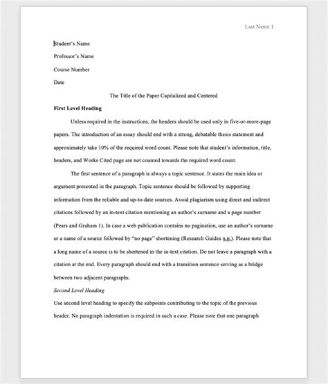 research paper formatting guide  examples