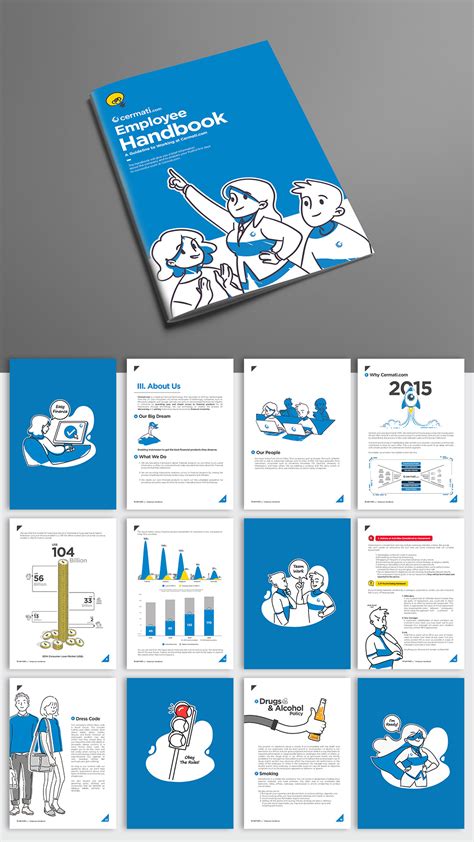 cermati employee handbook design  behance behance