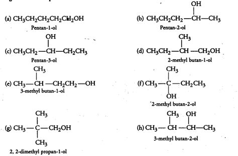 draw the structures of all isomeric alcohols cbse class 12 chemistry