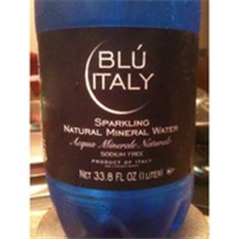 blu italy sparkling natural mineral water calories nutrition analysis