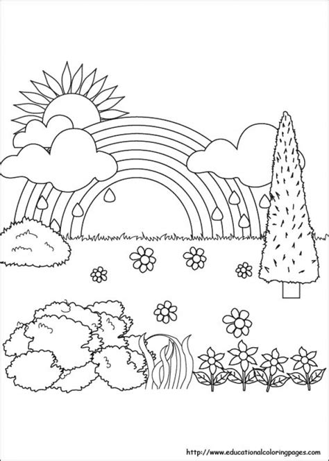 printable nature coloring pages  kids prtr