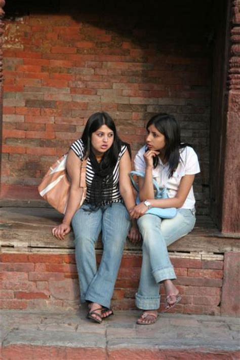 nepalese girls chatting women  chatters  nepali people