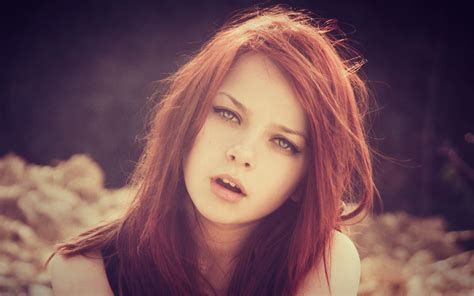 Redhead Girl Portrait Photography Wallpaper 1920x1200 20657